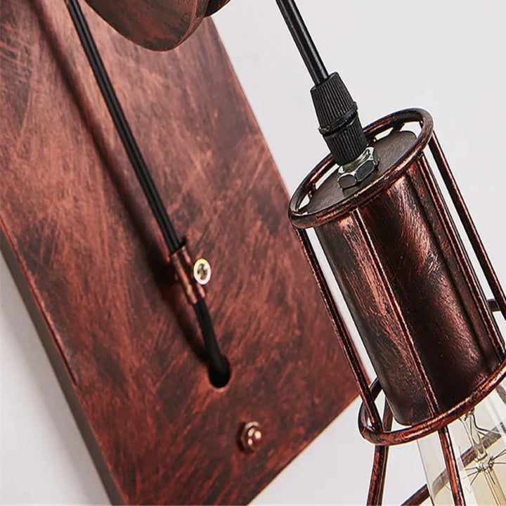 Rustic Wheel Light