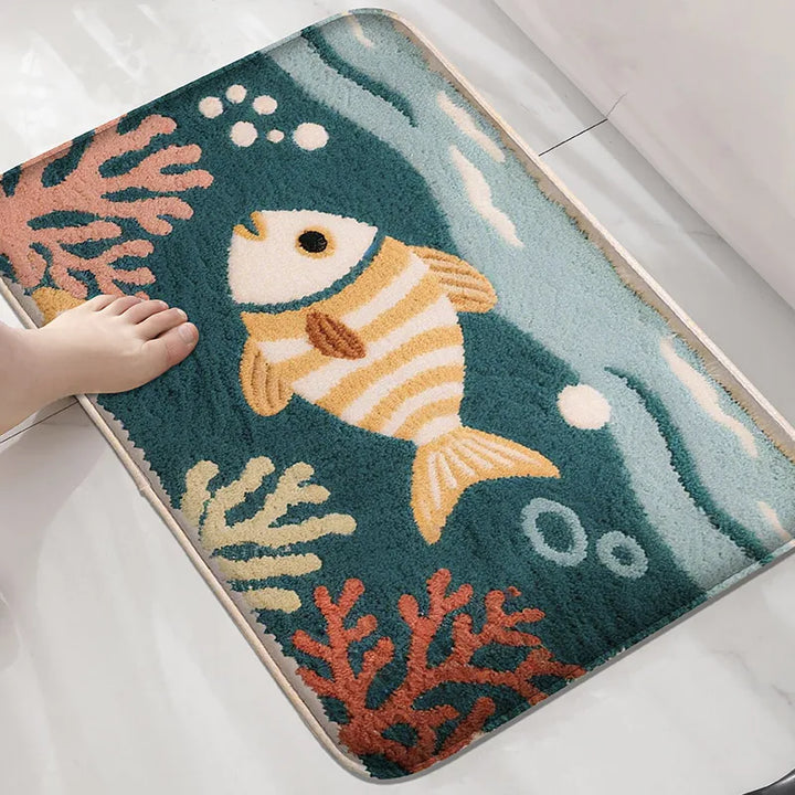 Soft Flannel Bath Mat