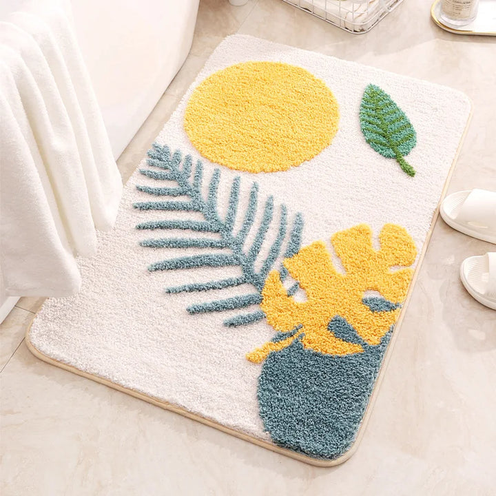 Organic Earth Leaf Bath Mat