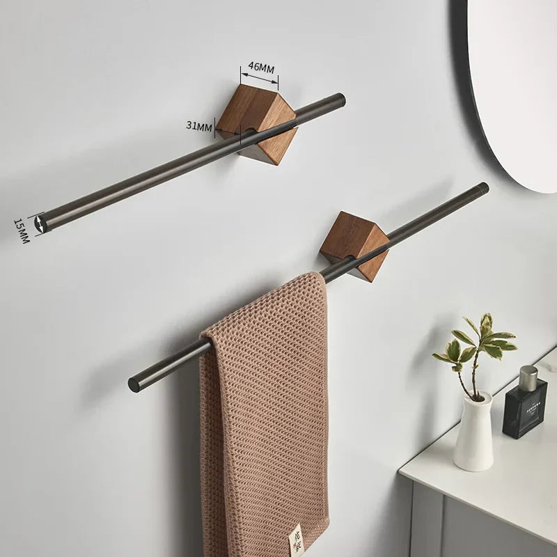 Sliding Towel Rack in Fine Mahogany