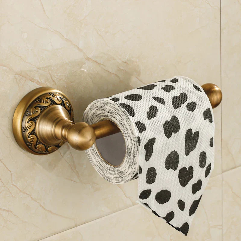 Antique Brass Tissue Holder