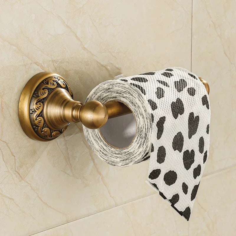 Antique Brass Tissue Holder