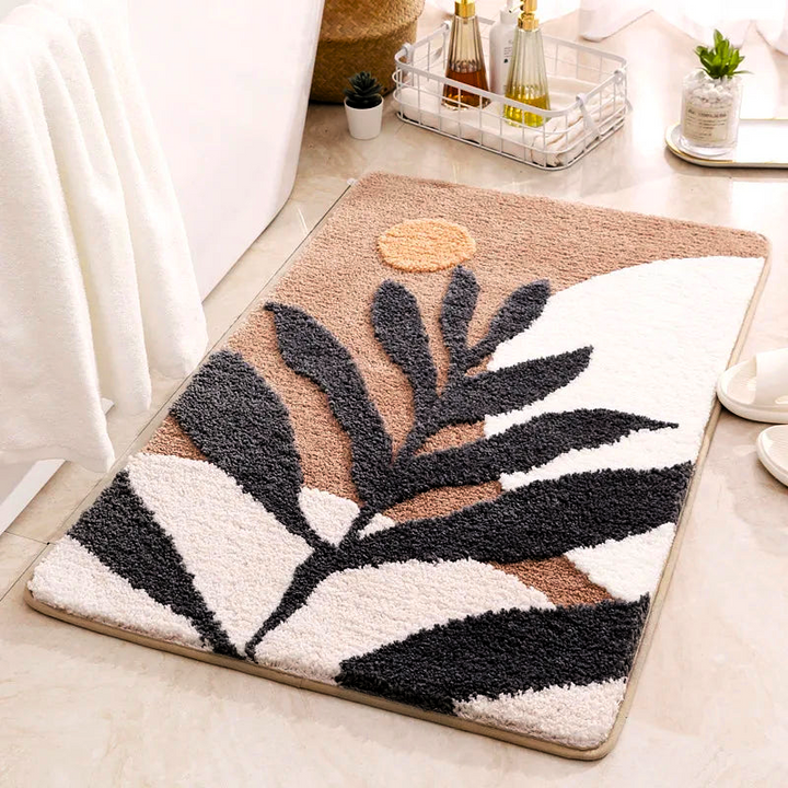 Organic Earth Leaf Bath Mat