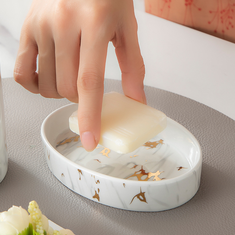 Janion Marble Bath Set